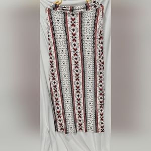 Maxi skirt multiple colors red black